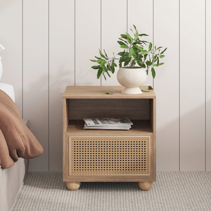 Mesita de Noche Clásica de Madera Maciza Hecha a Mano con Doble Cajón de Almacenamiento, Mueble Premium para Interiores de Dormitorios Modernos y Lujosos - Product Image 2