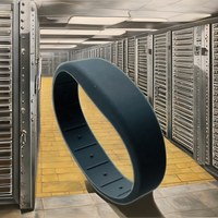 Pulsera de Silicona Impermeable con Etiqueta NFC RFID Clásica 1K/215/216 de 13.56MHz Personalizada para Control de Acceso a Hoteles