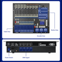 Console d'éclairage LED AIDLIN DMX512 1024 canaux, contrôleur DMX programmable pour scène, pour faisceau lumineux mobile, lumière PAR, gradation AC220V