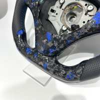 Volant forgé en Fiber de carbone véritable bleu pour BMW E90 E92 E84 320i 325i 330i 335i 118i 120i 116i Qualité Sport Style personnalisé