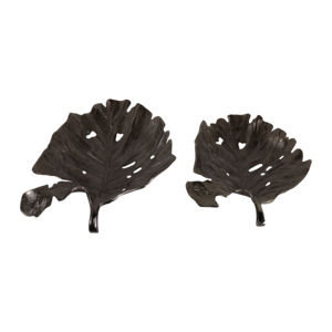 Ciotole decorative in metallo a forma di foglia per decorare il tavolino da caffè, centrotavola moderno, complemento d'arredo elegante per la cucina. - Product Image 5
