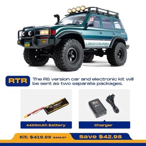 รถบังคับวิทยุ Fms Fcx10 ขนาด 1/10 รุ่น Brushless Rc Crawler Land Cruiser Lc80 Ovr Edition ระบบขับเคลื่อน 2 สปีด 4 ล้อ พร้อมยาง Kc ไฟ Kc รุ่น Rtr - Product Image 6