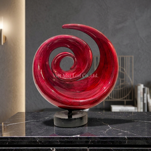 Elegante Escultura de Laca Hecha a Mano, Diseño Art Deco para Decoración del Hogar y la Oficina, Regalo de Inauguración de Casa de Vietnam - Product Image 3