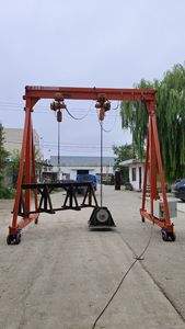 औद्योगिक आउटडोर उपयोग के लिए गियर मोटर असर इंजन 10 मीटर अवधि के साथ 6 टन गैन्ट्री क्रेन औद्योगिक आउटडोर उपयोग के लिए - Product Image 3