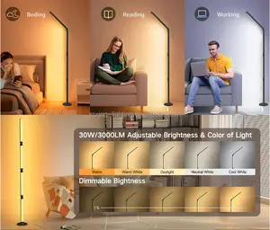 DIY Shape Foldable LED Corner Standing Lamp App Smart Control RGB Color Changing Home Decoration Light For Living Room Game Room