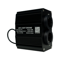Kit de plafonnier 18W à double port RGBW 2 en 1, effet scintillant et étoile filante, pour la décoration de voiture / maison avec contrôle par application