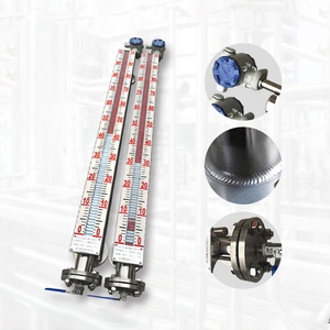 Misuratore di Livello dell'Acqua Magnetico a Leva, Trasmettitore di Livello con Trasmissione Remota 4-20mA, Acciaio Inossidabile 304/316L, PP, LED - Product Image 3