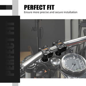 Rehausseurs de guidon en aluminium NICECNC de 2 pouces pour guidon de 1,25 pouces pour Harley Dyna <span class=keywords><strong>CVO</strong></span> Fat Bob FXDFSE FXDFSE2 Fat Bob FXDF Low Rider FXDL - Product Image 6