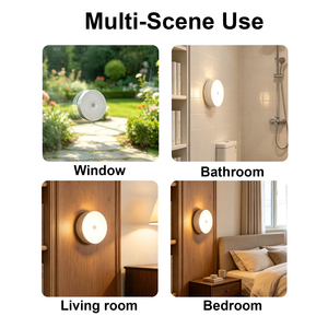 Lampe de nuit LED rechargeable à détecteur de mouvement, solaire, USB, sans fil, magnétique, pour armoire, escalier, placard, mur, intérieur - Product Image 3