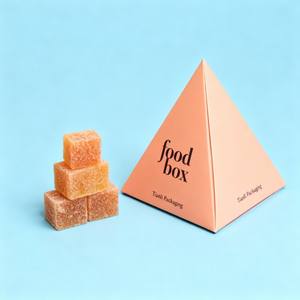 파티용 신제품 맞춤 디지털 프린팅 테이크아웃 박스 피라미드 모양 음식 상자 케이터링 플래터 빵 디저트 스낵 피라미드형 그레이징 박스 - Product Image 3