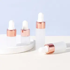 1ml 2ml 3ml 5ml Frost kosmetik ätherisches Öl Glas Tropf flasche neue Fläschchen Glasflasche mit Tropfer für Mini-Serum probe