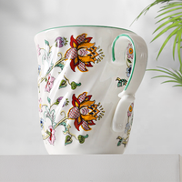 Nouveau design grande tasse en porcelaine vente en gros blanc logo personnalisé tasses en porcelaine tasses à café