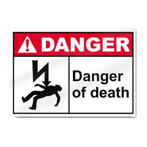 لافتات تحذير السلامة من الألومنيوم للطاقة الكهربية والتهوية انعكاسات للخطرات الناجمة عن حركة المرور بجودة جيدة - Product Image 6