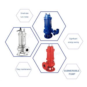 Pompes à eau submersibles électriques en acier inoxydable pour eaux usées, pompe à eau usée anti-obstruction - Product Image 6