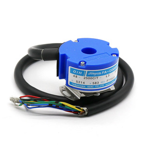 Tamagawa Rotary Encoder OIH48-2500C/<b>T</b>-L3-5V TS5214N583 5V Cable Leads Open Center - Product Image 1