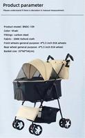 Poussette pour chien, chariot pour chat, transporteur pliable à une main, poussette légère pour animaux de compagnie