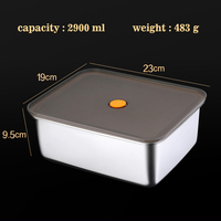 Boîte de conservation des aliments au frais scellée sous vide, en acier inoxydable 304, accessoire de cuisine, pour conserver les fruits séchés au réfrigérateur