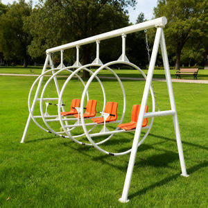 स्कूल और शॉपिंग मॉल के लिए प्लेग्राउंड आउटडोर/इनडोर स्टील स्विंग गैर-संचालित 4-व्यक्ति क्षमता का उपयोग करते हैं - Product Image 6