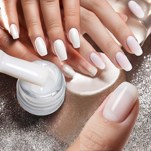 Cho canni mới nhất phổ biến 9ml Nail Art Men Gel Polish tự nhiên pháp trắng hồng nhanh chóng Builder xây dựng cho DIY Led đèn - Product Image 3