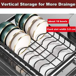 Kitchen <b>Racks</b> <b>Dishes</b> Storage <b>Racks</b> Countertops Drain Chopsticks Knife <b>Racks</b> Multifunctional Bowl Cabinets - Product Image 3