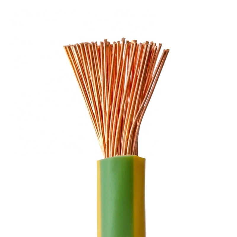 <strong>25mm</strong> 35 Mm2 Yellow Green Electric Wire <strong>Copper</strong> Grounding <strong>Earth</strong> <strong>Cable</strong>