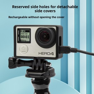 Suptig Thể Thao Máy Ảnh Phụ Kiện Khung Nhà Ở Với Tripod Adapter Bracket Tương Thích Với Cho GoPro Anh Hùng 4 <span class=keywords><strong>3</strong></span> + <span class=keywords><strong>3</strong></span> Màu Đen - Product Image 2