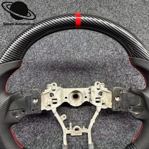 Volant sport en <span class=keywords><strong>fibre</strong></span> de carbone et cuir hydro-dépoli modifié pour Subaru WRX STI/Impreza, disponible pour l'exportation - Product Image 2