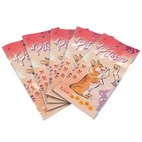 Sac de nourriture sèche pour animaux de compagnie en feuille de mylar refermable avec fermeture à glissière imprimé personnalisé pochette d'emballage de nourriture pour chien chat de 40g sacs de friandises pour aliments pour animaux de compagnie