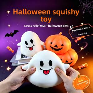 Juguete Antiestrés de Halloween con Forma de Fantasma, de Rebote Lento, Material TPE, Accionado por Presión de Aire, Estilo Festivo, para Niños - Product Image 2