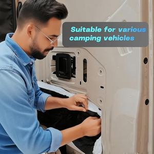 Rollo de aislamiento térmico de 80 pies cuadrados <span class=keywords><strong>para</strong></span> coche Van RV, barrera de protección térmica insonorizada, material negro - Product Image 5