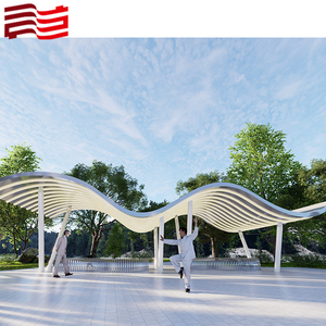 Pérgola de estructura de acero con aleación de aluminio para jardín al aire libre - Product Image 3