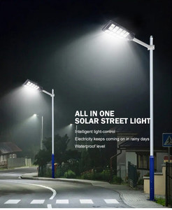 ไฟถนนโซลาร์เซลล์ LED คุณภาพสูงแบบรวม 600W 800W 1000W กันน้ำ IP65 สำหรับถนน สวน ภูมิทัศน์กลางแจ้ง ออลอินวัน BC-600W - Product Image 6