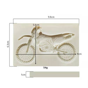 Molde <span class=keywords><strong>de</strong></span> Silicona para Decoración <span class=keywords><strong>de</strong></span> Pasteles con Diseño <span class=keywords><strong>de</strong></span> Motocicleta <span class=keywords><strong>de</strong></span> Carreras Todoterreno en 3D con Contorno Rectangular - Product Image 5