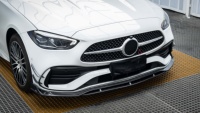 Spoiler avant en fibre de carbone style AE pour Mercedes Benz W206 Classe C C200 C300 AMG Line 2022+