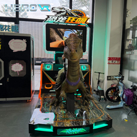 Simulateur de tir VR T-Rex HEROVR, machine d'attraction dinosaure dynamique pour enfants et divertissement familial