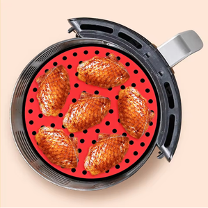 Silicone Air Fryer Liner Heat Insulation Pad Non-Stick Reusable Baking Mat Air Fryer <b>Accessories</b> for <b>Kitchen</b> - Product Image 3