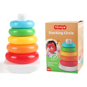 Juguete de Anillos Apilables EPT, Juguete de Torre de Anillos Coloridos con Base Roly Poly, Juguete Apilable para Bebés - Product Image 2