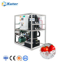 Machine à glace en tubes solides automatisée la plus vendue, conception à découpe par scie, machine à glace en tubes solides transparents sans trou