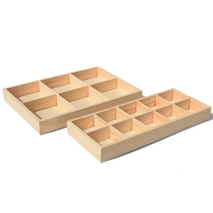 Boîtes de rangement pour plantes succulentes en gros, boîtes en bois multi-compartiments pour plantes d'intérieur, plateaux en bois pour plantes vertes et fleurs. - Product Image 5