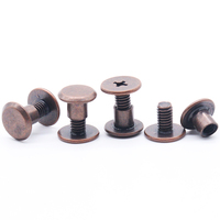 Sekrup Kuningan Kepala Datar Mur Baut Paku Keling Aksesori Tutup Kulit