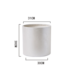 Macetas de cemento de magnesio de gran venta en varios tamaños Macetas suculentas de cerámica cilíndrica Diseño minimalista brillante - Product Image 3