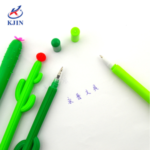Nouveauté BAS quantité minimale de commande best-sellers chinois papeterie scolaire cadeau promotionnel créatif stylos <span class=keywords><strong>gel</strong></span> en forme de <span class=keywords><strong>Cactus</strong></span> et stylo en Silicone - Product Image 2
