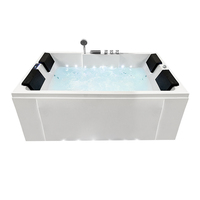 Baignoire de massage autoportante à air et à remous surround à led Offre Spéciale avec place à l'intérieur