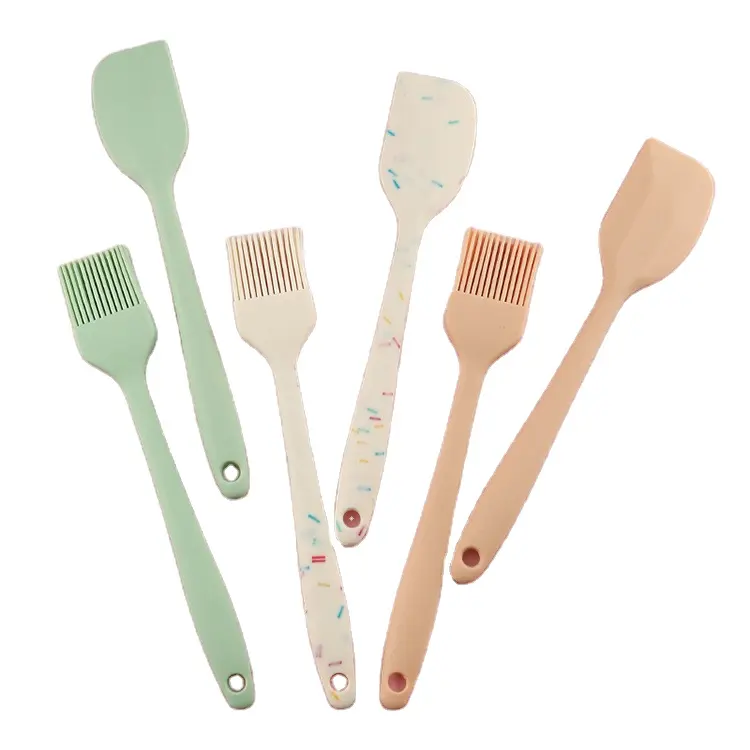 Chất lượng cao Silicone thìa dầu bàn chải đồ dùng nhà bếp thiết lập Silicone Baking Pastry công cụ nhà bếp nấu ăn phụ kiện