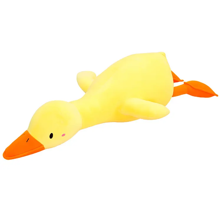 Hot Sale Cute Duck White Goose Plush Toy Creative Doll PresentLong Strip Sleeping Pillow Doll For Birthday Gift Female Girl