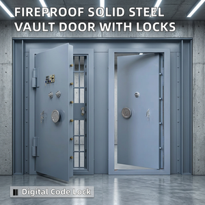 Puerta de Acero para Caja Fuerte de Seguridad Bancaria, Contra Incendios y Robos, con Cerradura Electrónica Digital y Llave, para Cajas Fuertes Comerciales - Product Image 5