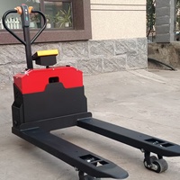 Transpalette électrique avec balance et imprimante en option Transpalette électrique alimenté par batterie au lithium de 2 tonnes