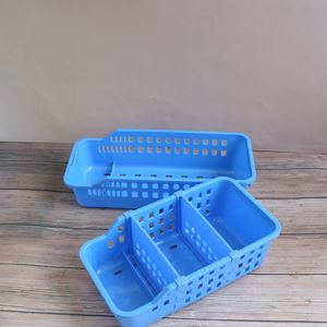 Plastic Storage Baskets For Medical Use Thickened Injection Molded Green Color Taizhou Origin - Product Image 2