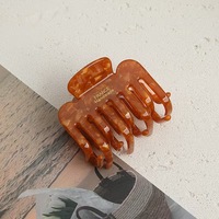 Pince à cheveux personnalisable en acétate double denture de 5 cm, élégante, faite à la main, haut de gamme, pour cheveux fins, idéale pour les fêtes et mariages