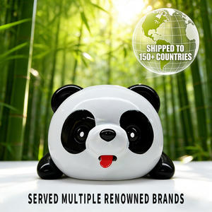 Best-seller Chao Bang 10cm <span class=keywords><strong>Mini</strong></span> modèle d'animal en plastique Jouet panda avec un taux de commande répétée élevé pour les distributeurs mondiaux - Product Image 1